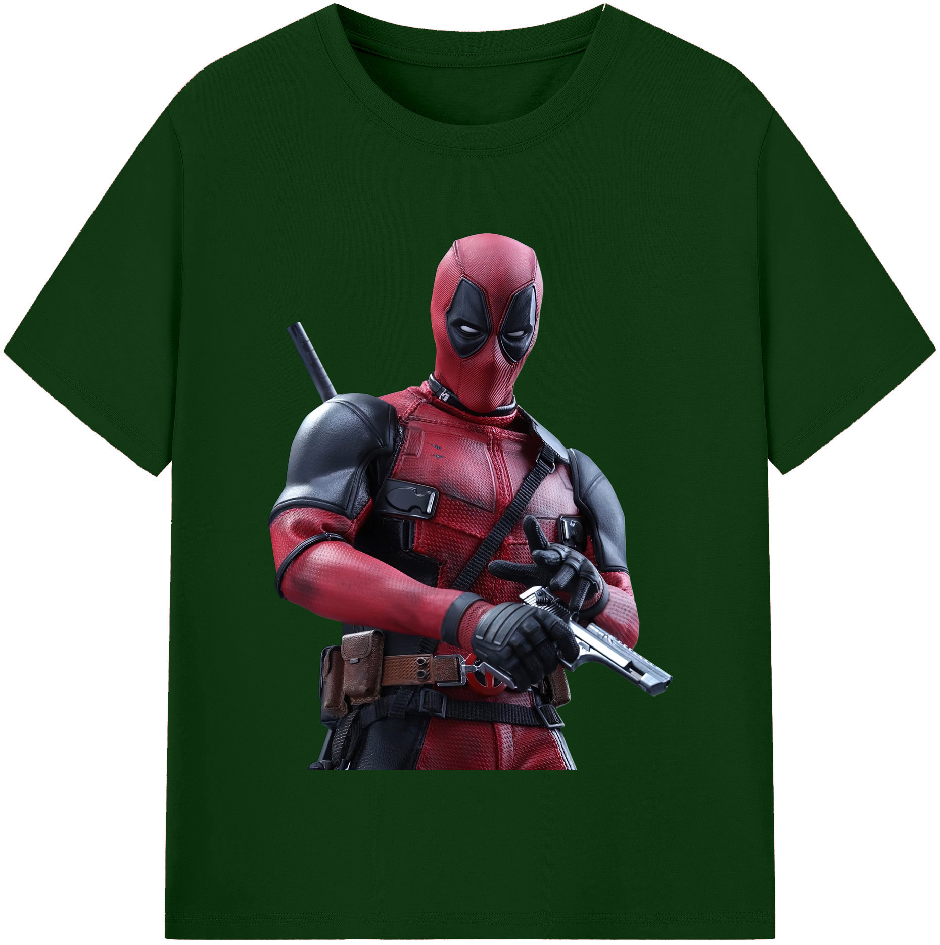 （画像用） Deadpool デッドプール 綿100％半袖Tシャツ（フロントプリント）